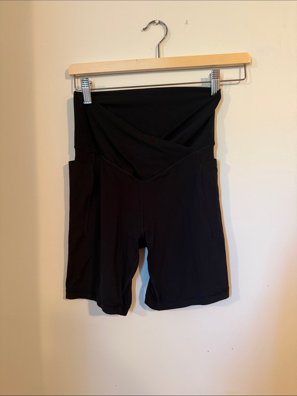 OFFLINE by Aerie Real Me Crossover High Waisted Bike Short Black
